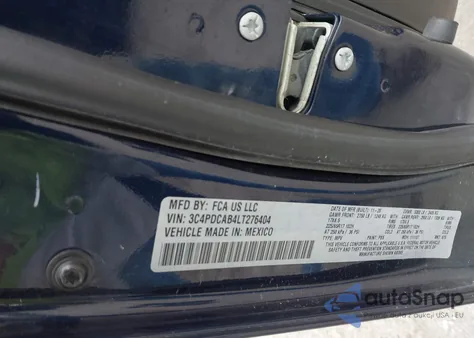 2020 Dodge Journey Se Value z USA, uszkodzony, nr VIN 3C4PDCAB4LT276404